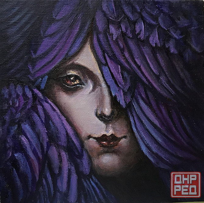 Купить картину маслом на холсте "Глаз Ангела" Фэнтези, миф, природа, символизм, портретная живопись Донецк - изображение 2