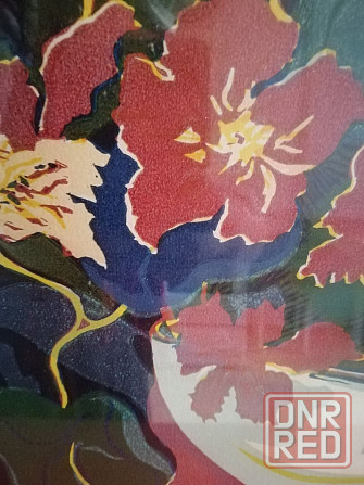 Продам картину линогравюра "настурции" ссср Донецк - изображение 5