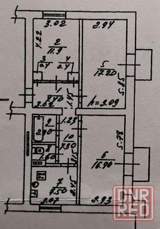 3 ком. квартира, 68 м2, 2/3 этаж, Киевский р-н, ул. Лавренева, 4,2 млн руб Донецк - изображение 3