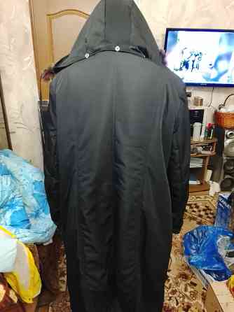 Пальто с капюшоном, мех песец Донецк