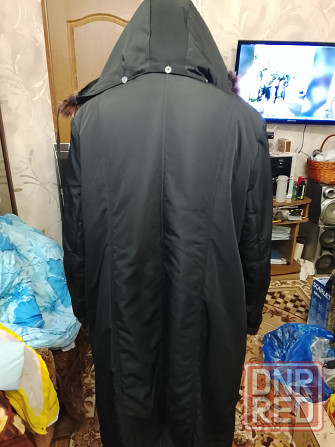 Пальто с капюшоном, мех песец Донецк - изображение 4