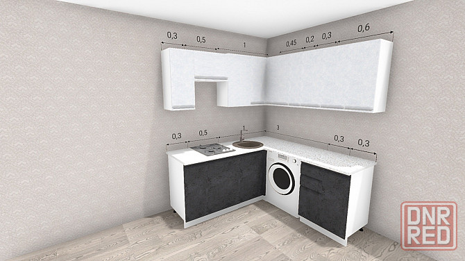 Угловая кухня "Бруклин" 1,8*1,85м (есть вналичии на складе) Макеевка - изображение 8