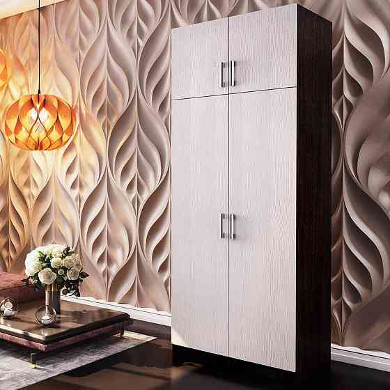 Шкаф двухстворчатый с перегородкой венге Донецк