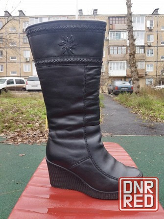 Сапоги женские 38 р. кожаные Беларусь Донецк - изображение 1