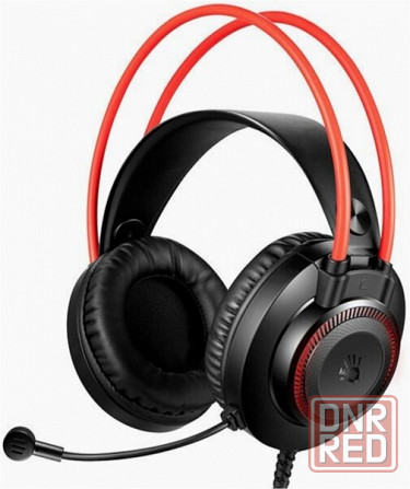 Наушники с микрофоном A4tech Bloody G200 Aux3.5-4pin +Usb черно красные (арт-7710) Донецк - изображение 1