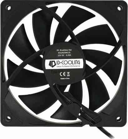 Вентилятор для корпуса Id-Cooling 120x120mm 3pin 1250rpm Black (Fl-12025k) (арт-8707) Донецк