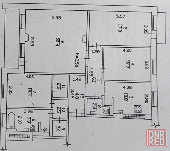 4-комнатная квартира на бул. Школьном возле Набережной в Ворошиловском р-не г. Донецка Донецк - изображение 10