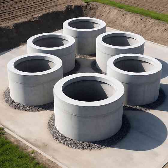 Монтаж септиков из колец Донецк