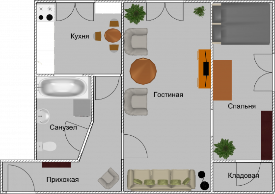 Продажа 2-х комнатная квартира (для бизнеса) г. Харцызск Харцызск
