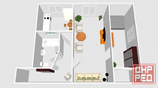 Продажа 2-х комнатная квартира (для бизнеса) г. Харцызск Харцызск - изображение 2