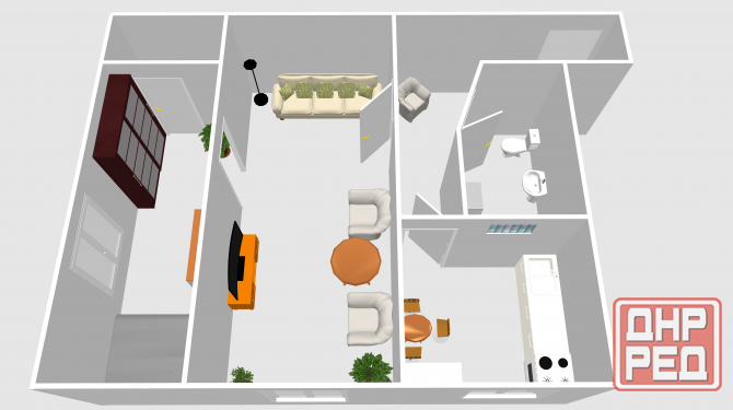 Продажа 2-х комнатная квартира (для бизнеса) г. Харцызск Харцызск - изображение 3