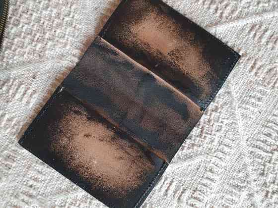 Косметичка кожаная, ключница, обложка на паспорт - ручная работа Донецк