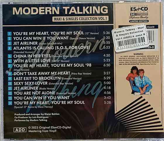 CD диск Modern Talking - Maxi & Singles Collection - Донецк