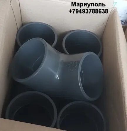 Колено +GF+ 90, PVC-U метрическое d75 PN16 Мариуполь