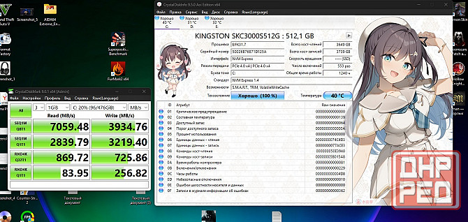 Продам два SSD Kingston KC 3000 на 512Гб и 1ТБ Макеевка - изображение 3