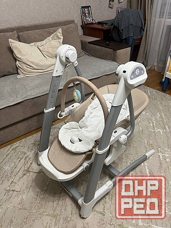 Стульчик для кормления с электрокачелей от 0 Pituso Trio Донецк - изображение 3