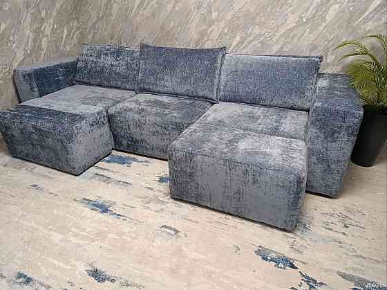 Большой модульный диван с пуфами Макеевка