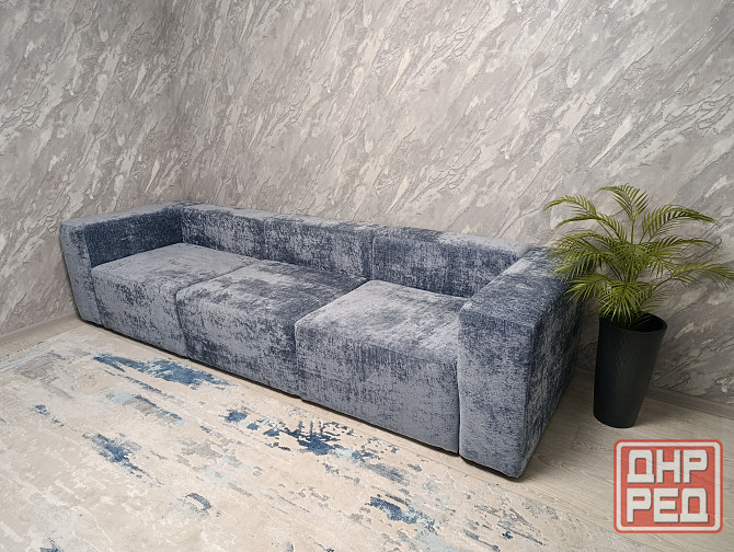 Большой модульный диван с пуфами Макеевка - изображение 3