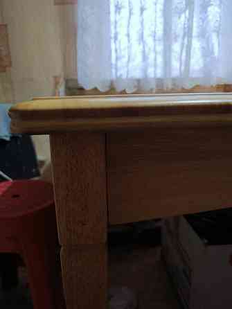 Обеденный стол трансформер натуральное дерево Макеевка