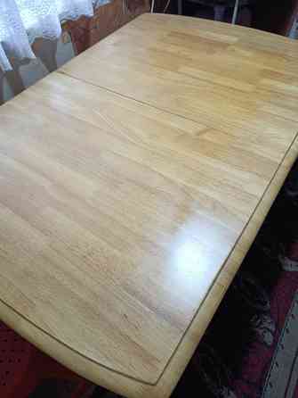 Обеденный стол трансформер натуральное дерево Макеевка