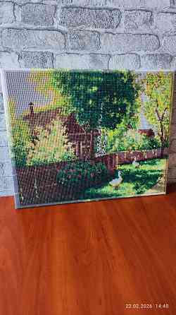 Картина "Гуси в деревне" Донецк