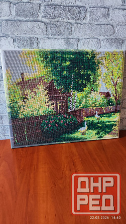 Картина "Гуси в деревне" Донецк - изображение 1