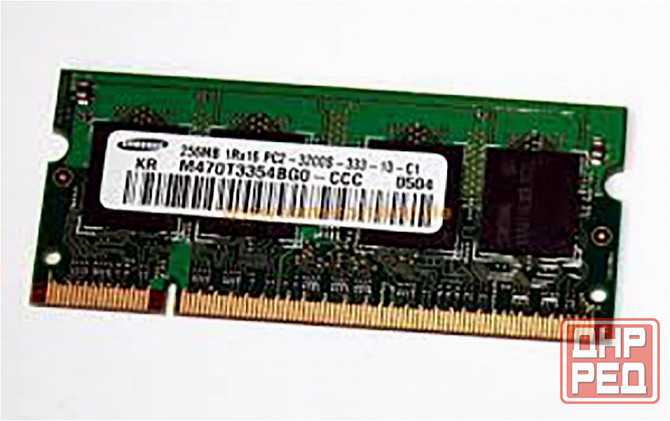Оперативная память So-Dimm Ddr2 Samsung 256mb (M470t3354bg0-Ccc) б/у (арт-1270) Донецк - изображение 1