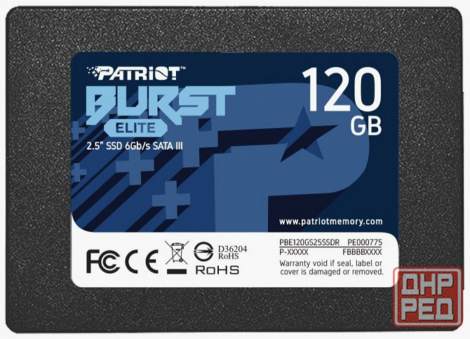 Твердотельный накопитель Ssd 2.5" Patriot Memory Burst Elite (Pbe120gs25ssdr) 120гб (арт-4300) Донецк - изображение 1