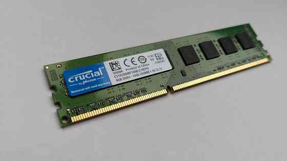 Оперативная память Dimm Ddr3 Crucial 8гб 1600mhz Pc3-12800u (Ct102464bf160b.C16fpd) (арт-6560) Макеевка