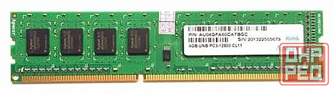 Оперативная память Dimm Ddr3 Apacer 4 гб 1600 мгц Cl11 (Au04gfa60catbgc) (арт-9263) Макеевка - изображение 1