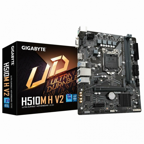 Материнская плата Gigabyte H510m H V2, Socket 1200, Intelh470, 2xddr4, Matx, Rtl (арт-9987) Донецк