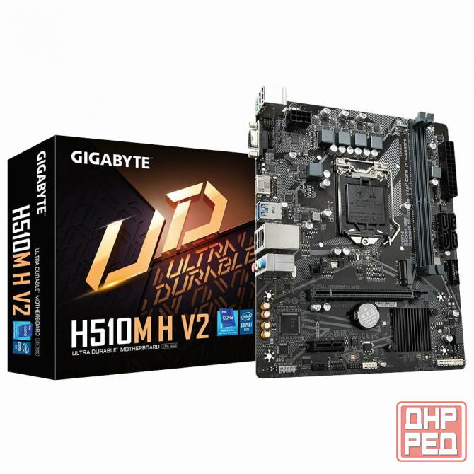 Материнская плата Gigabyte H510m H V2, Socket 1200, Intelh470, 2xddr4, Matx, Rtl (арт-9987) Донецк - изображение 1