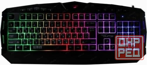 Клавиатура Qumo Antares K60, игровая, проводная, мембранная, 114 клавиш, Usb, подсв, чёрная (арт-153 Донецк - изображение 1