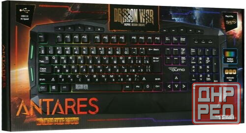 Клавиатура Qumo Antares K60, игровая, проводная, мембранная, 114 клавиш, Usb, подсв, чёрная (арт-153 Донецк - изображение 3