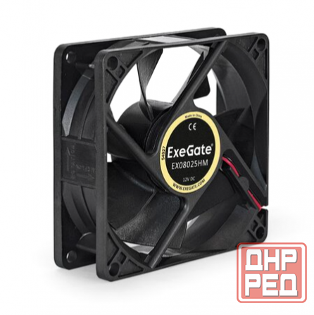 Вентилятор для корпуса Exegate Ex08025hm 80 мм, черный (Ex283380rus) (арт-5652) Донецк - изображение 3
