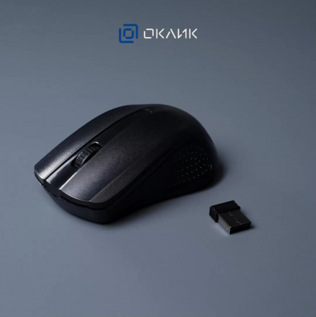Мышь оклик 485mw черный оптическая (1200dpi) беспроводная Usb (2but) (арт-8818) Донецк