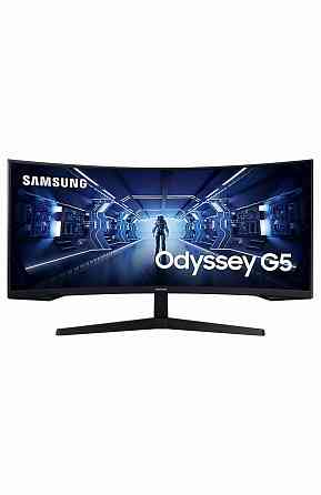 Игровой монитор 34" Samsung Odyssey G5 C34g55twwi, 3440х1440, 165 гц, Va, изогнутый, черный (Lc34g55 Донецк