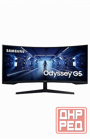 Игровой монитор 34" Samsung Odyssey G5 C34g55twwi, 3440х1440, 165 гц, Va, изогнутый, черный (Lc34g55 Донецк - изображение 1