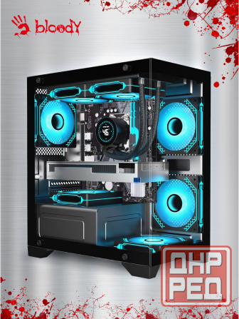 Компьютерный корпус Matx Bloody Bd-Cc103 черный (Bd-Cc103-Bk) (арт-4106) Донецк - изображение 1