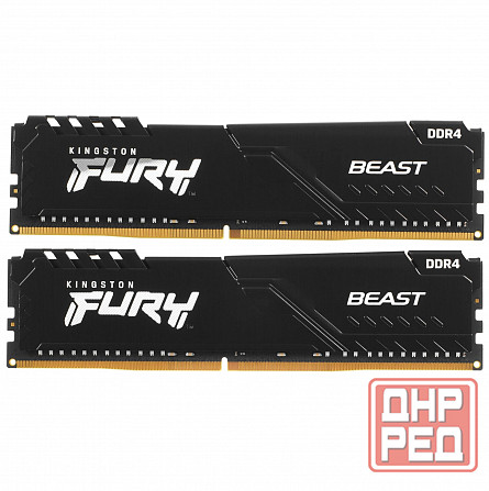 Оперативная память Kingston Kf432c16bb1k2/32wp, 32gb (2x16gb) 3200mt/S Ddr4 Cl16 Dimm, черный (арт-1 Донецк - изображение 1