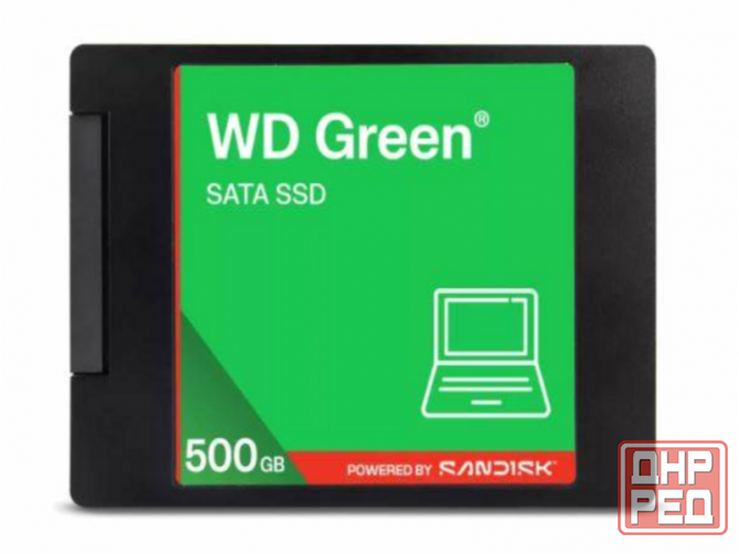 Твердотельный накопитель Ssd Wd Green Wds500g5g0a 500gb, 2.5", Sata Iii, R/W - 545/510 Mb/S 3d-Nand Донецк - изображение 1