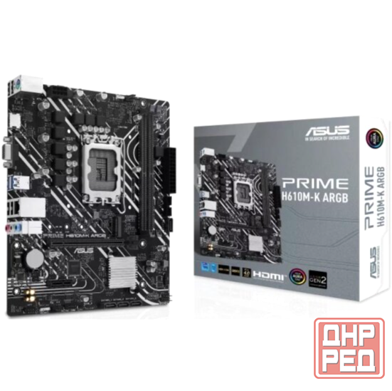 Материнская плата Asus Prime H610m-K Argb (Lga1700, Matx) (арт-1327) Макеевка - изображение 1