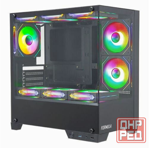 Корпус Matx Formula Crystal Z1m, Mini-Tower, без бп, черный [Cristal Z1m] (арт-4150) Донецк - изображение 1