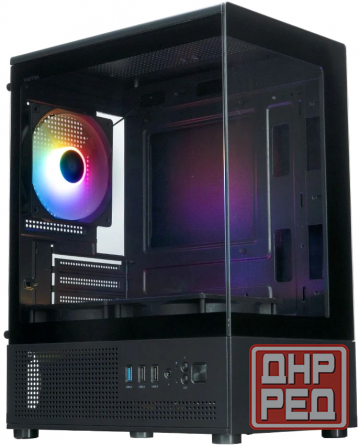Компьютерный корпус Xastra Q300m 5argb-C6 Black (Q300m-5fc12a-C6) (арт-1477) Донецк - изображение 1