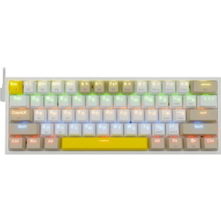 Клавиатура Redragon Fizz Ru (Sw +Red) механическая белый (72596) (арт-7489) Донецк