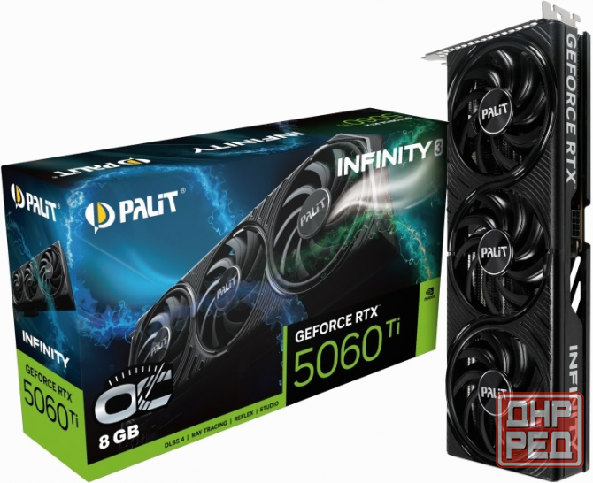Видеокарта Palit Pa-Rtx5060ti Infinity 3 Oc 8гб, Ret (Ne7506ts19p1-Gb2062s) (арт-7352) Макеевка - изображение 1