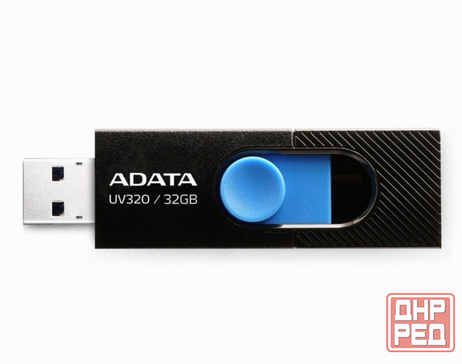 Флэш-накопитель A-Data Uv320 32гб, Usb3.2, черный/синий(Auv320-32g-Rbkbl) (арт-9622) Макеевка - изображение 1