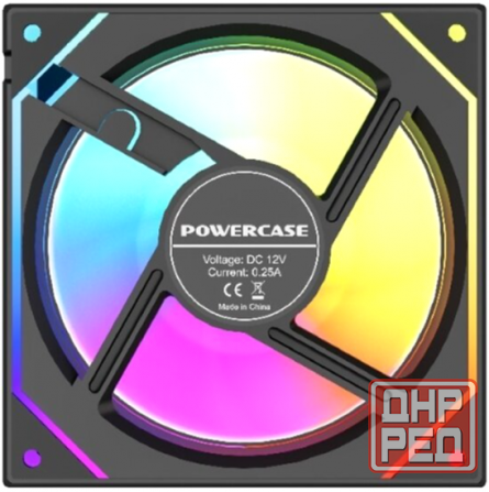 Вентилятор Powercase M52-12, Argb, черный (арт-5540) Макеевка - изображение 4