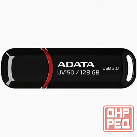 Usb-флешка A-Data Auv150-128g-Rbk 128gb Uv150, Usb 3.0, черный (арт-5529) Макеевка - изображение 1