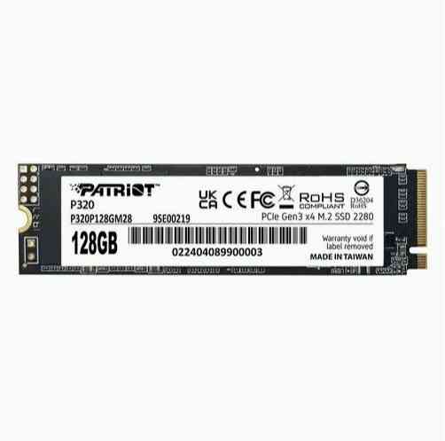 Ssd накопитель Patriot P320 P320p128gm28 128гб, M.2 2280, Pcie 3.0 X4, Nvme, M.2 (арт-4229) Макеевка